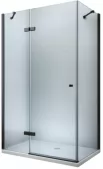 MEXEN/S - ROMA sprchový kout 80x100, transparent, černá 854-080-100-70-00