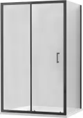 MEXEN/S - APIA sprchový kout 90x100 cm, transparent, černá 840-090-100-70-00