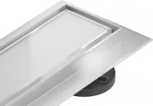 MEXEN/S - Flat MGW odtokový žlab 80 cm bílé sklo 1027080-15