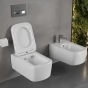 MEXEN - York Závěsná WC mísa včetně sedátka s slow-slim, duroplast, bílá 30114000