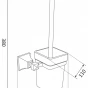 MEXEN - Dalia WC štětka, černá 7017350-70