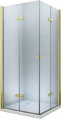 MEXEN/S - Lima Duo sprchový kout 100 x 100, transparent, zlato 856-100-100-50-00-02
