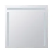 Zrcadlo s LED s bočním a horním osvětlením 800 × 800 mm, dotykový senzor (101401127)