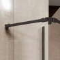 Mereo Sprchová stěna WALK IN, Novea, 90 x 200 cm, Black ALU, sklo Čiré (CK10602HB)