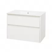 Mereo Opto, koupelnová skříňka s keramickým umyvadlem 81 cm, bílá (CN911)