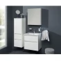 Opto, koupelnová skříňka s keramickým umyvadlem 61 cm, bílá/dub Riviera (CN930)