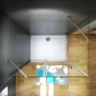 Obdélníkový sprchový kout MELODY B5 90x80 s jednokřídlými dveřmi s pevnou stěnou