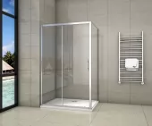 Obdélníkový sprchový kout SYMPHONY 120x80 s posuvnými dveřmi