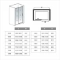 Posuvné sprchové dveře HARMONY B2 100, 96-100x195 L/P varianta