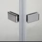 Vanová zástěna S2 CLEAR 100x140 - dvoudílná sklopná, čiré sklo