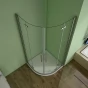 Čtvrtkruhový sprchový kout MELODY S4 80 s dvoukřídlými dveřmi