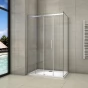 Obdélníkový sprchový kout HARMONY 140x100, L/P varianta 