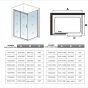 Obdélníkový sprchový kout HARMONY 150x80, L/P varianta 