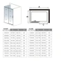 Obdélníkový sprchový kout HARMONY F2 160x90 L/P varianta