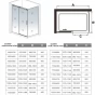 Sprchový kout DIAMOND 100x80 L/P varianta včetně sprchové vaničky z litého mramoru