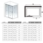 Sprchový kout DIAMOND 100x80 L/P varianta včetně sprchové vaničky z litého mramoru