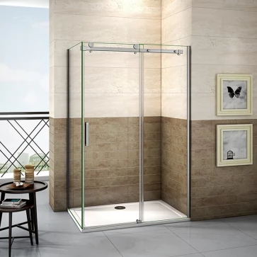 Sprchový kout DIAMOND 100x80 L/P varianta včetně sprchové vaničky z litého mramoru