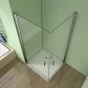 Sprchový kout MELODY A108 100x80 se dvěma jednokřídlými dveřmi včetně sprchové vaničky