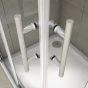 Sprchový kout obdélníkový, SIMPLE 100x80 L/P varianta, rohový vstup včetně sprchové vaničky z litého mramoru