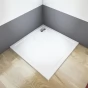 THOR Sprchová vanička z litého mramoru, čtverec, 80x80x3 cm