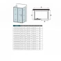Třístěnný sprchový kout SYMPHONY U3 140x80x80 s posuvnými dveřmi 