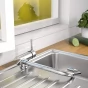 Dřezová stojánková baterie  sklopná FLEXO, chrom
