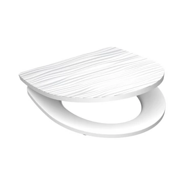 Duroplastové sedátko se zpomalovacím mechanismem HG SOFT-CLOSE Bílá vlna