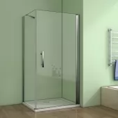 Čtvercový sprchový kout MELODY A1 100 cm s jednokřídlými dveřmi 