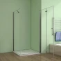 Čtvercový sprchový kout MELODY B8 100x100 se zalamovacími dveřmi