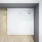 Čtvercový sprchový kout MELODY B8  100x100 cm se zalamovacími dveřmi včetně sprchové vaničky z litého mramoru 