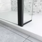 Otočný díl 30x 200 k zástěně WALK IN LUSTY BLACK F1, 8 mm sklo 
