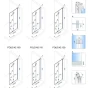 REA/S - Skládací sprchový kout Rea Fold N2 Modulární 70x110 KAB-00004