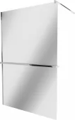 MEXEN/S - KIOTO Sprchová zástěna WALK-IN s poličkou a držákem ručníků 120 x 200, zrcadlové 8 mm, chrom 800-120-121-01-50
