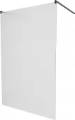 MEXEN/S - KIOTO samostatně stojící sprchová zástěna 100 x 200, matné sklo 8 mm, černá 800-100-002-70-30