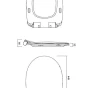 CERSANIT - SET A37 STOJÍCÍ WC MÍSA MODUO CO 10 SE SEDÁTKEM SLIM DUR SC EO S701-265