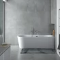 Volně stojící vana ZOYA Glam - stříbrná (VANZOYA170PG2)