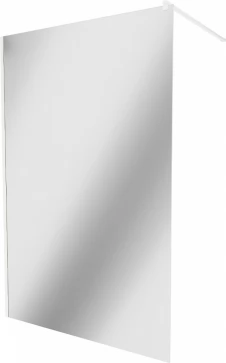 MEXEN/S - KIOTO Sprchová zástěna WALK-IN 110 x 200, zrcadlové 8 mm, bílá 800-110-101-20-50
