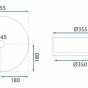 REA - Umyvadlo na desku Cristal Transparent REA-U9670