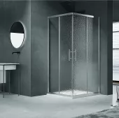 Sprchový kout čtvercový HK Simple Grape, 100x100 cm, včetně vaničky