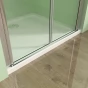 Sprchové dveře MELODY D2 90 dvoukřídlé 86-90 x 195, čiré sklo