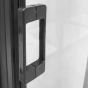 Jednokřídlé sprchové dveře BADEN BLACK I pro instalaci do niky