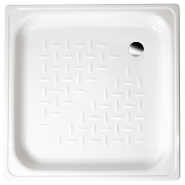 SAPHO - Smaltovaná sprchová vanička, čtverec 80x80x16cm, bílá PD80X80 - VYP