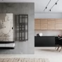 Koupelnový radiátor MONDRIAN černá barva (RADMON601731SP)
