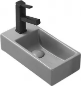 MEXEN - Inez umyvadlo na desku pravé 40 x 20 cm, šedá mat - 21484061P 21484061R