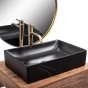 Umyvadlo na desku REA Inga Black Marble Mat REA-U8006
