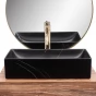 Umyvadlo na desku REA Inga Black Marble Mat REA-U8006