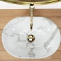 REA - Umyvadlo na desku Amelia Marmo Shiny REA-U8001