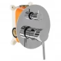 REA - Podomítkový vanový a sprchový set Lungo Chrom + BOX REA-P6612