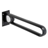 HELP: Sklopný úchyt ve tvaru U, 620 mm, hliník, černý, bez krytky (355107270)