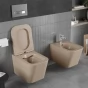 MEXEN - Teo Závěsná WC mísa včetně sedátka s slow-slim, duroplast, cappuccino mat 30854064
